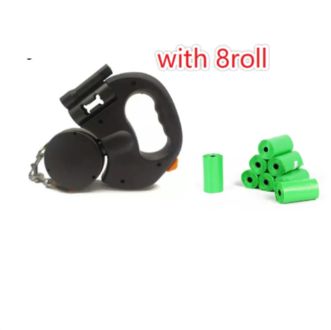 Dual Retractable Dog Leash with Light