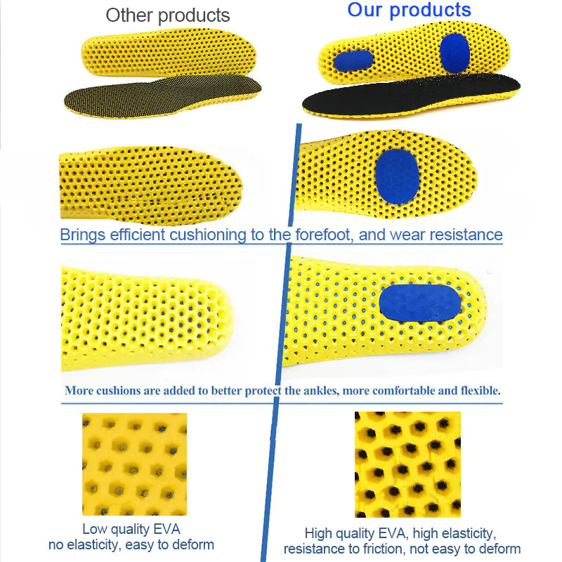 Men's Basketball Shoe Inserts with Memory Foam Cushioning